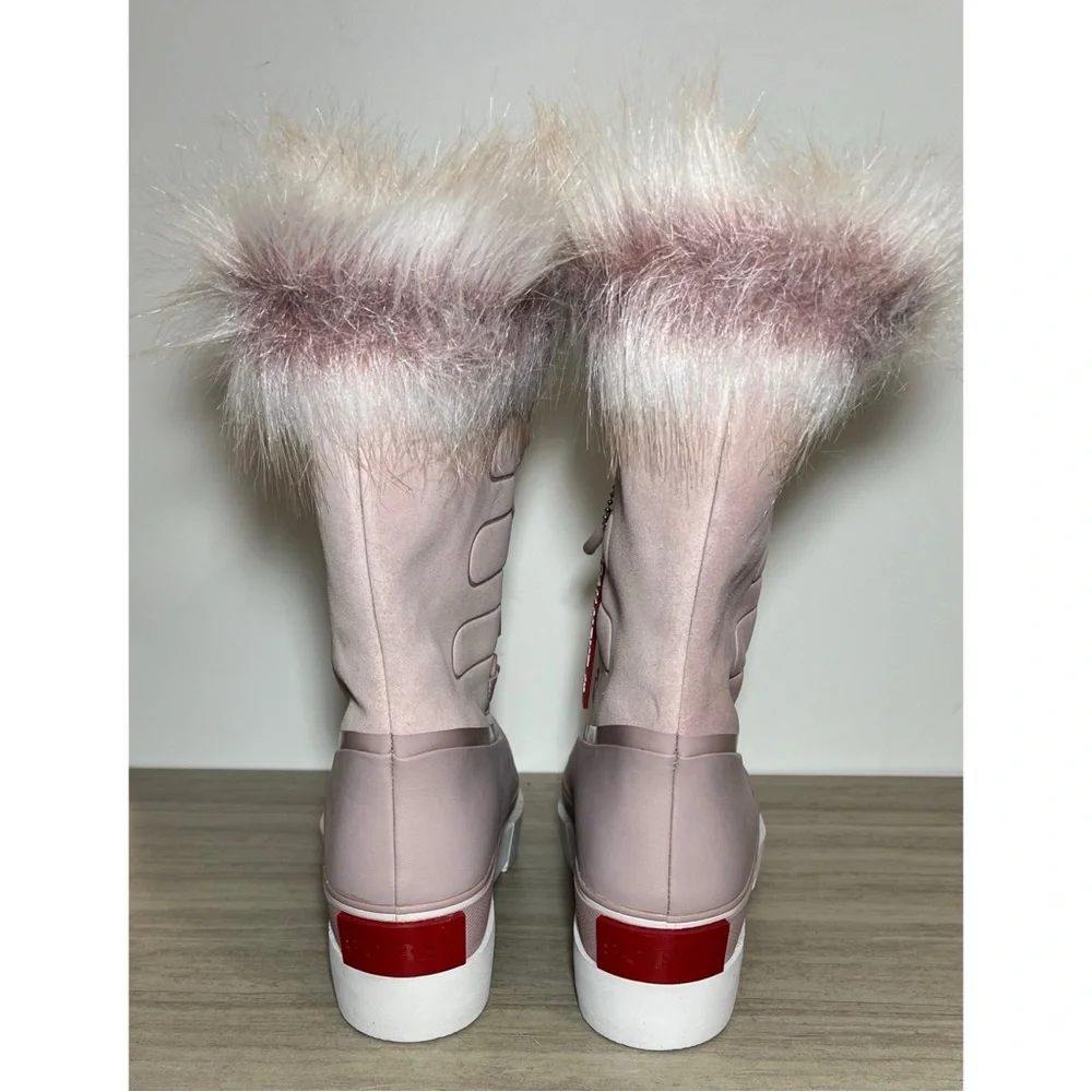 NEW Sorel Joan of Arctic Next Boots faux fur Pink Size 9.5